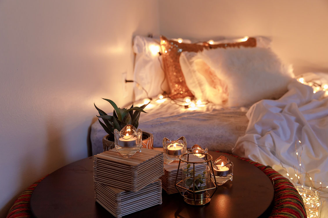 bedroom candles