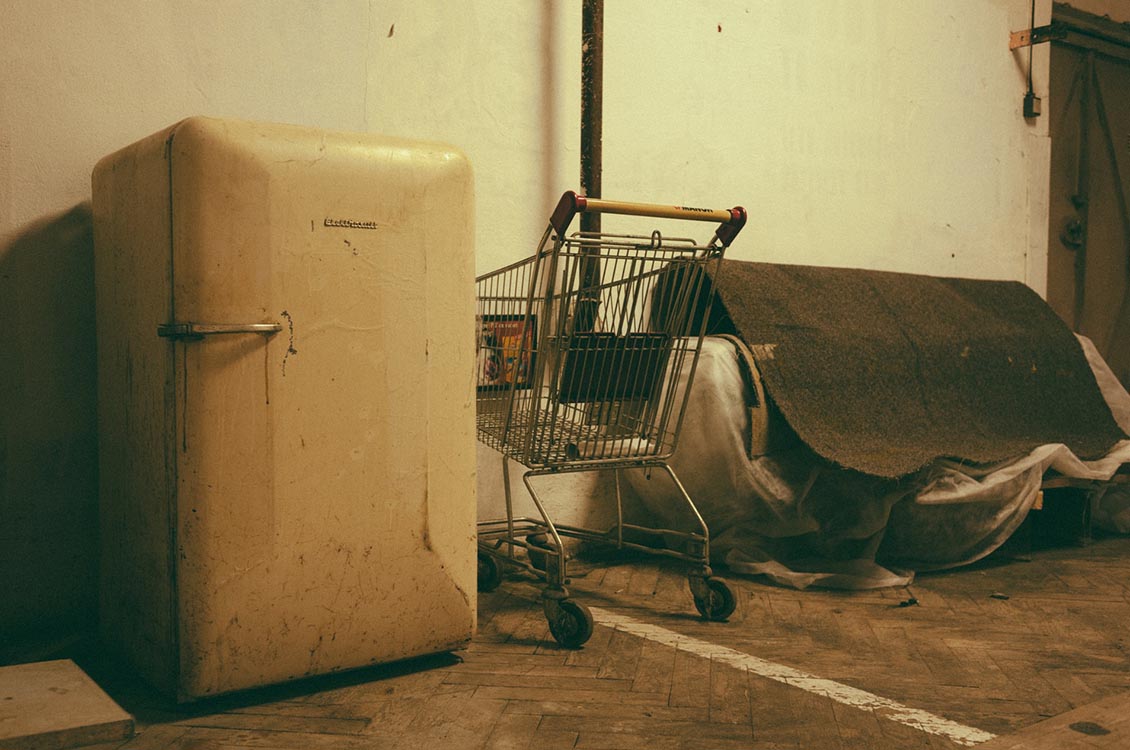 old fridge