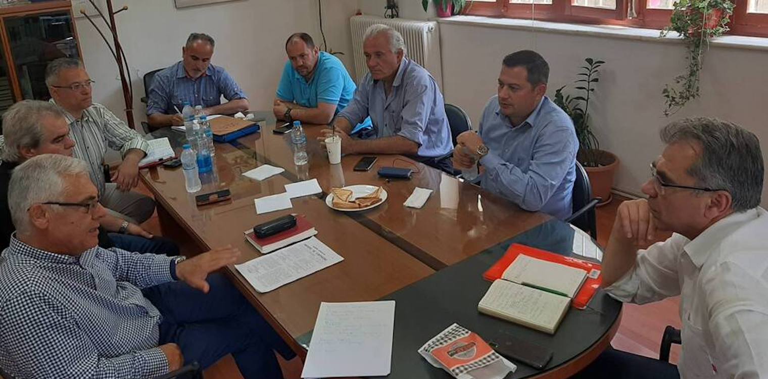 Συνάντηση του Αντιπεριφερειάρχη Αγροτικής Ανάπτυξης Θ. Βασιλόπουλου με τον Δήμαρχο Ερυμάνθου