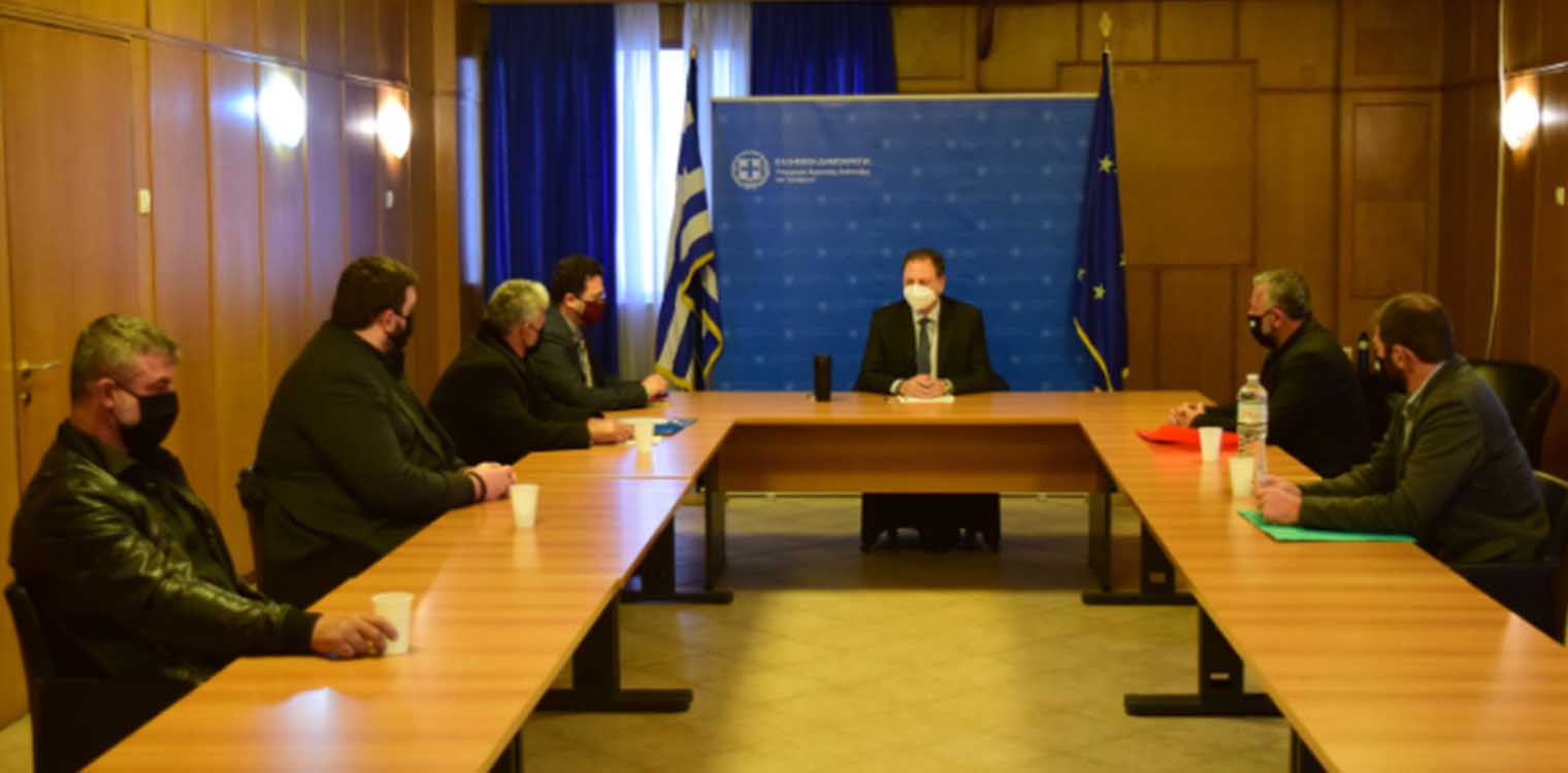 Συνάντηση Λιβανού με την Οργάνωση Αμπελουργών - Ελαιοπαραγωγών Κρήτης