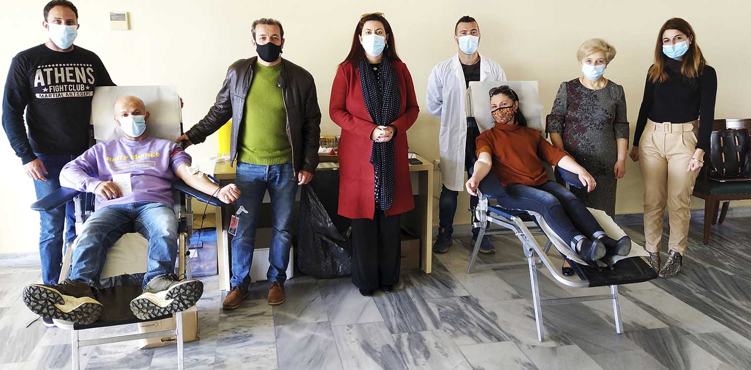 Με επιτυχία η αιμοδοσία στον Δήμο Αρχ. Ολυμπίας