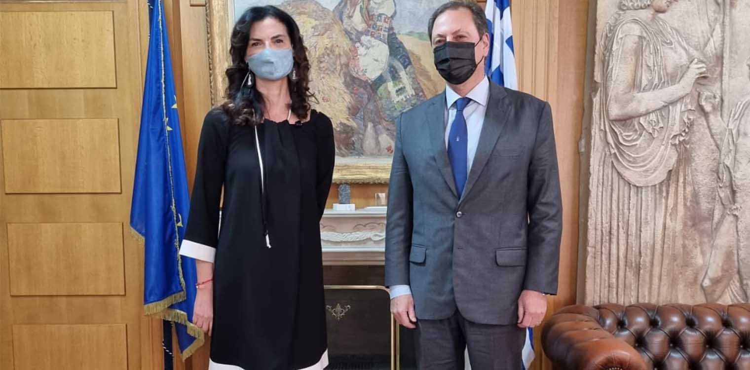 Συνάντηση Λιβανού με την Πρεσβευτή της Ιταλίας για την προστασία των Μεσογειακών προϊόντων