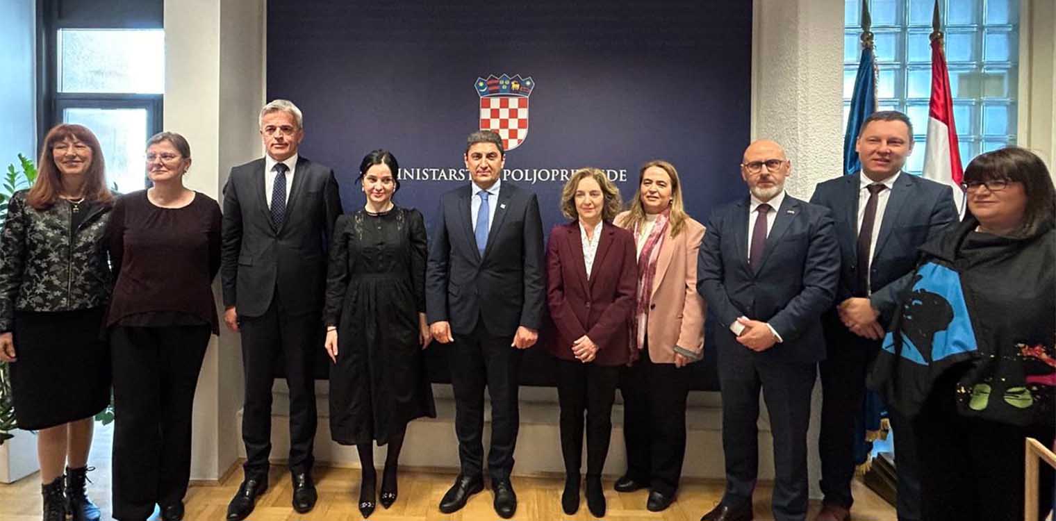 Νέους δρόμους συνεργασίας Ελλάδας και Κροατίας στον τομέα της αγροδιατροφής, ανοίγει η συνάντηση του Λ. Αυγενάκη με την ομόλογό του M. Vučković