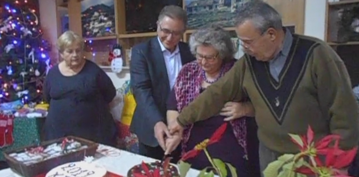 Κοπή Πρωτοχρονιάτικης πίτας στην Καλίδονα