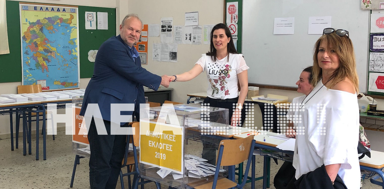 Στα Χανάκια για να ψηφίσει ο Λάμπης Αριστειδόπουλος