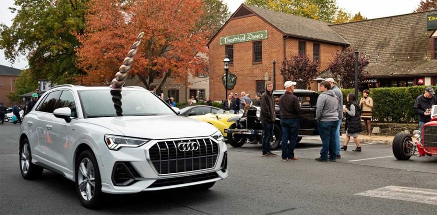 Ένα Audi Q3 με αποκριάτικη αμφίεση