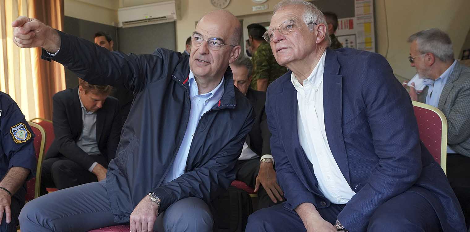 Με την Αγία Σοφία στην ατζέντα στις Βρυξέλλες ο Δένδιας - Συνάντηση με Μπορέλ