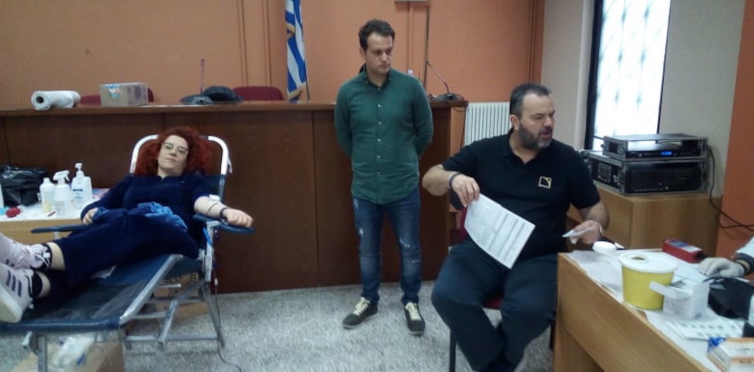 Με επιτυχία στέφθηκε η εθελοντική αιμοδοσία στο Δημαρχείο της Βάρδας