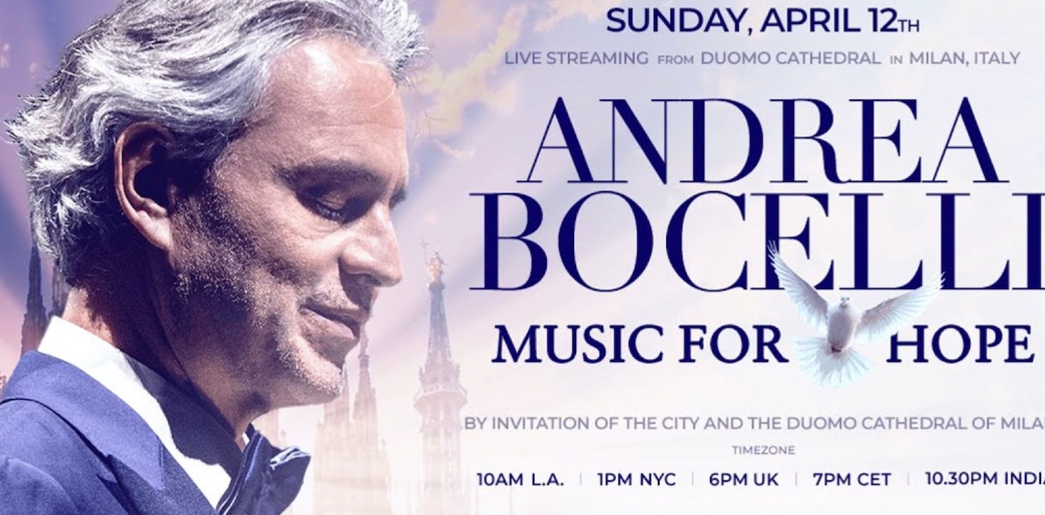 Andrea Bocelli: Live από τον άδειο καθεδρικό ναό του Duomo