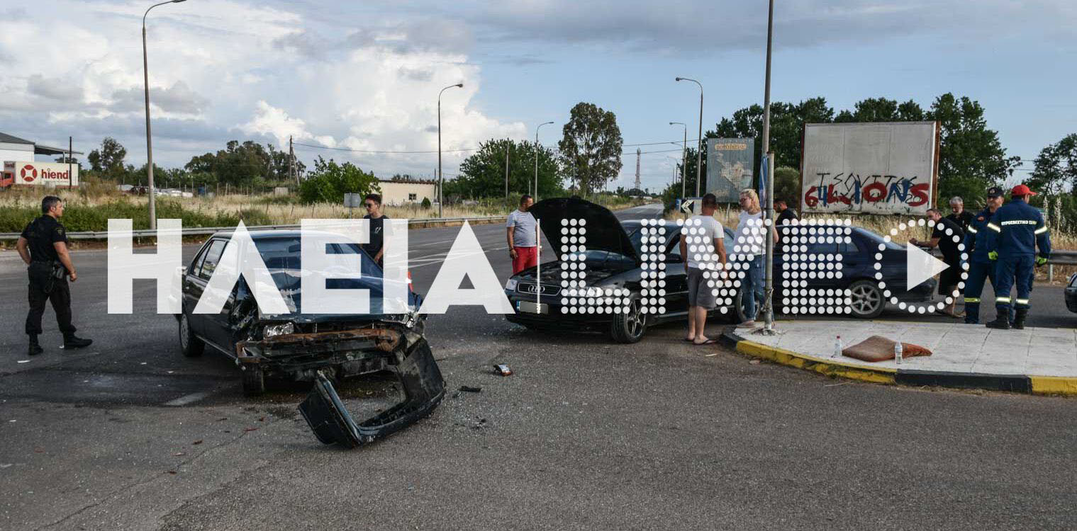 Πατρών - Πύργου: Τρεις τραυματίες σε καραμπόλα στη Ν. Μανωλάδα