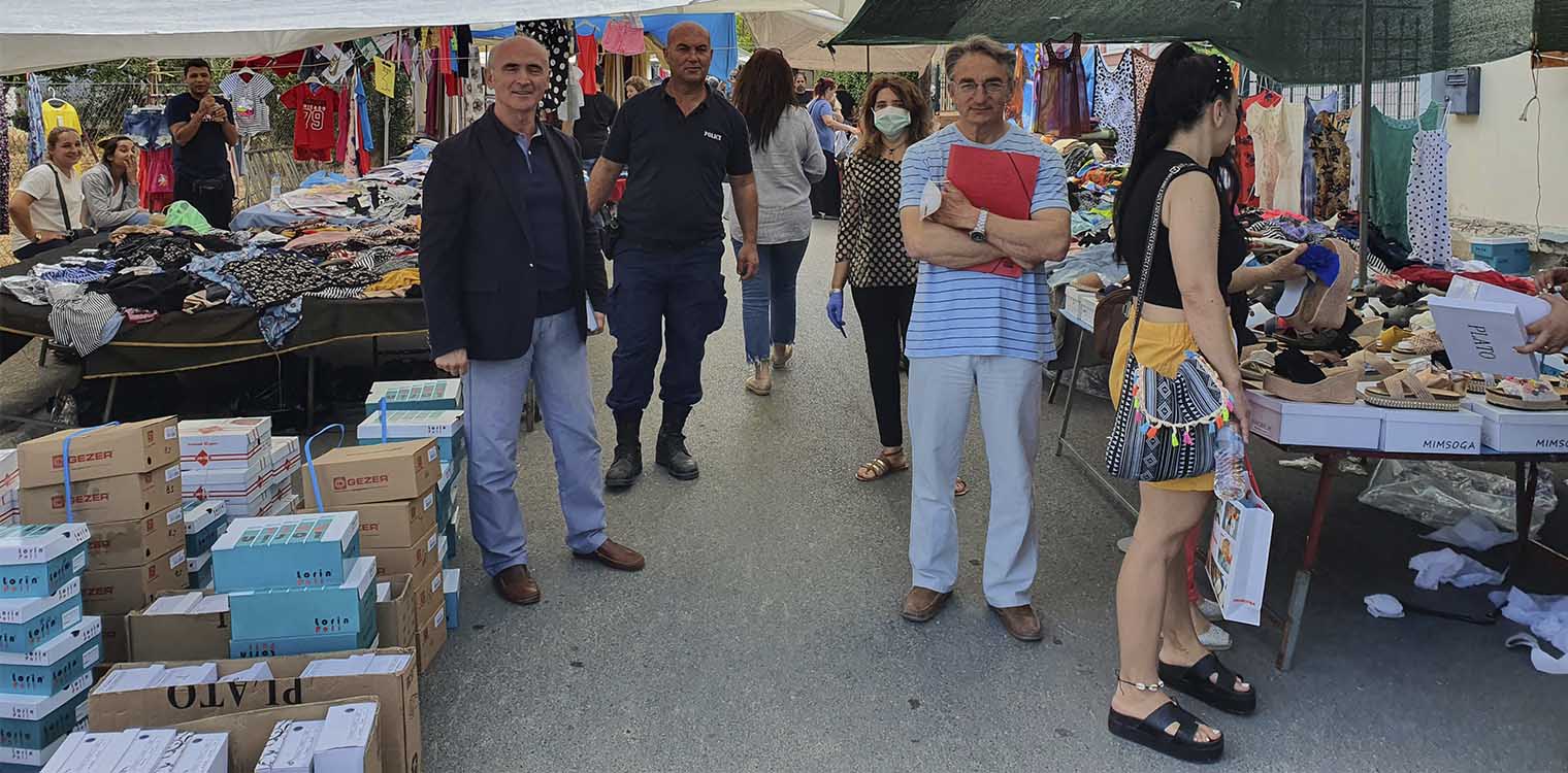 Αλτάνης: Έλεγχοι και συστάσεις στην λαϊκή αγορά της Ζαχάρως