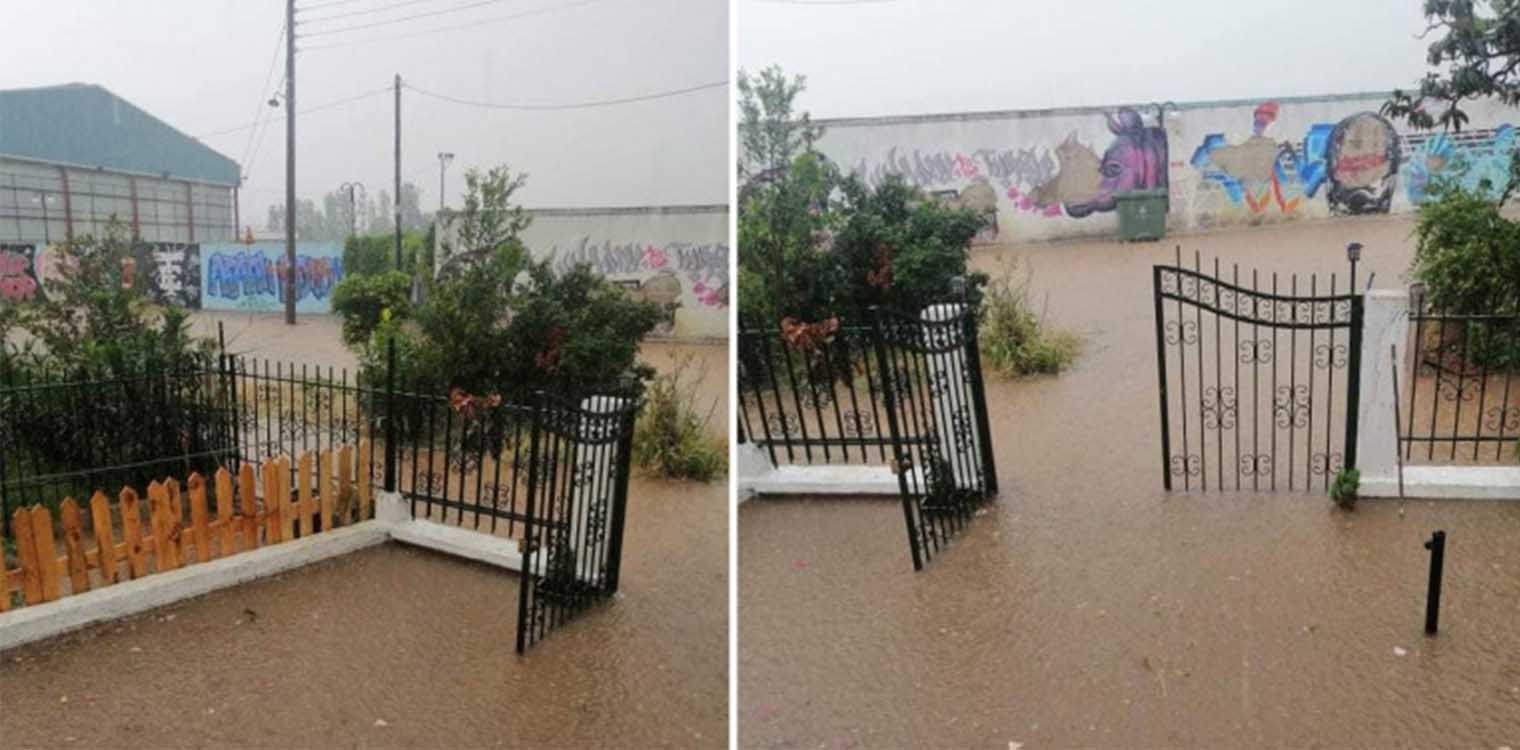 Κακοκαιρία: Πλημμύρες και σφοδρή καταιγίδα σε Θεσσαλονίκη και Χαλκιδική -Χαλάζι στη Λάρισα