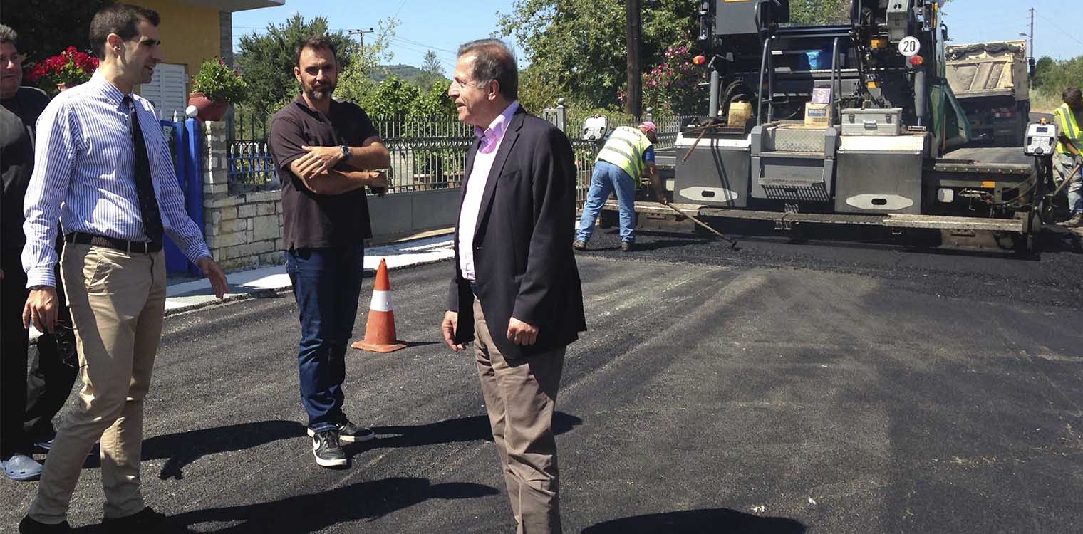Γιαννόπουλος: Αυτοψία στο έργο συντήρησης Ε.Ο Πύργου - Αρχ. Ολυμπίας, στη Λιναριά