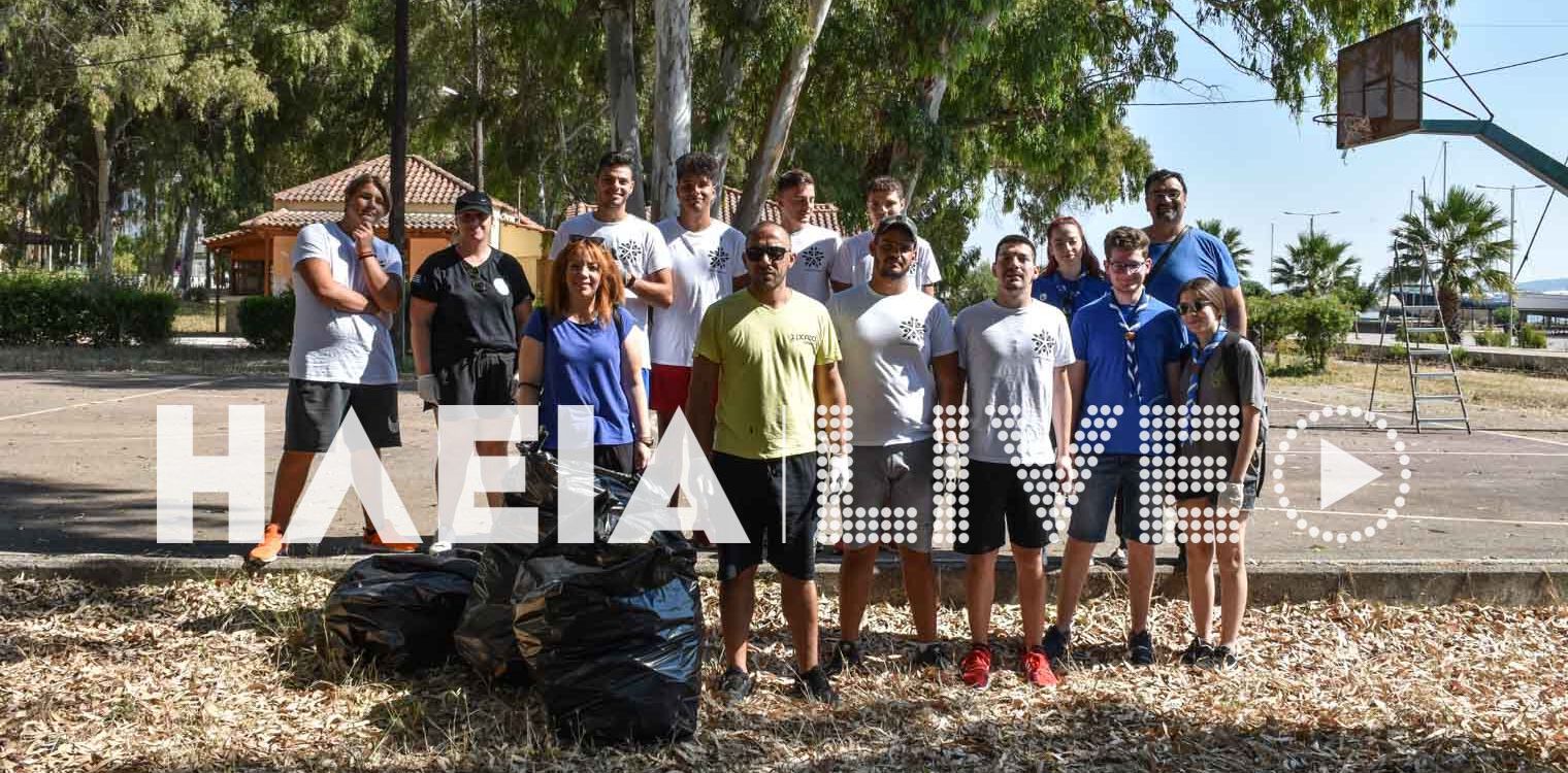 Κατάκολο: Οι εθελοντές έβαλαν το χεράκι τους στον ευπρεπισμό του χωριού