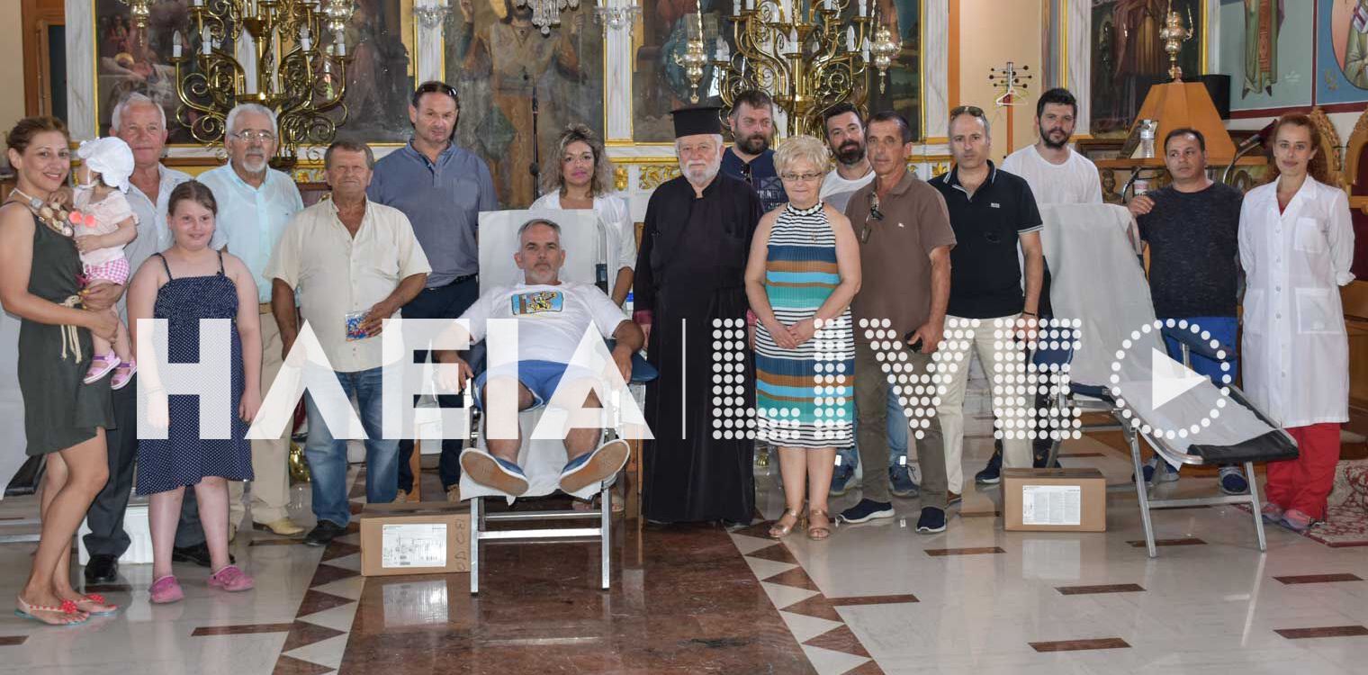 Ελαιώνας: Με μεγάλη συμμετοχή η εθελοντική αιμοδοσία