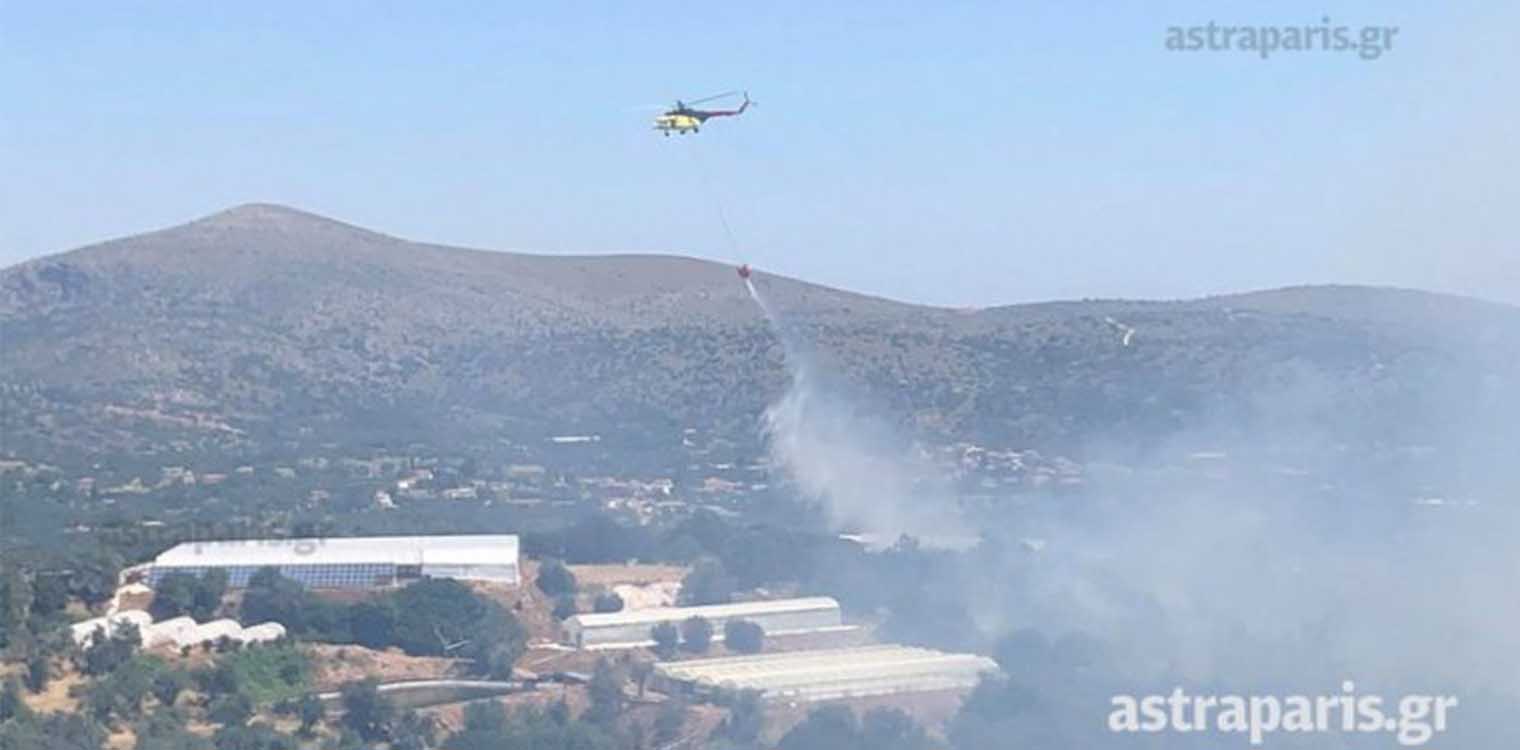 Χίος: Εντολή εκκένωσης σε Θολοποτάμι και Σκλαβιά (videos)