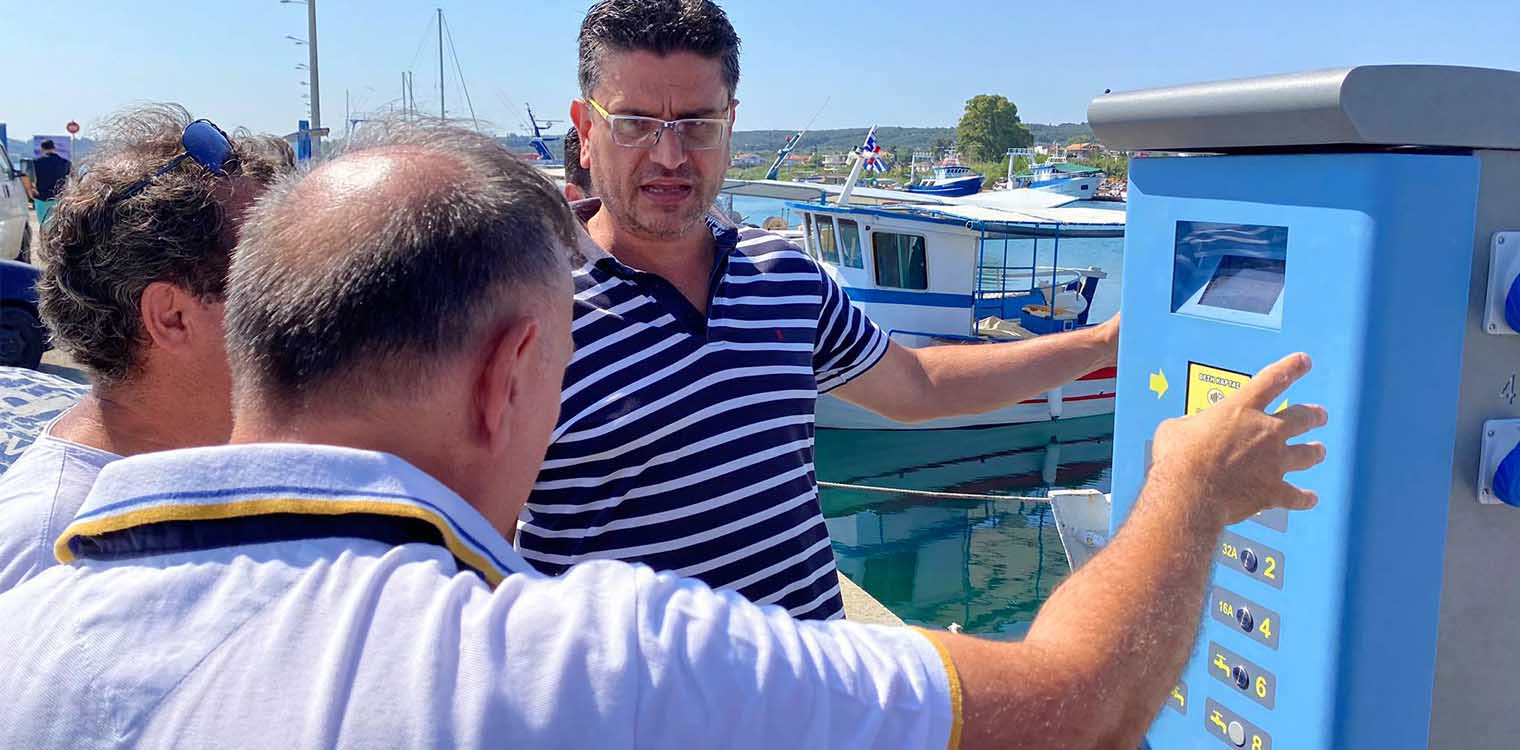 Σε λειτουργία οι συσκευές pillars στο Λιμάνι της Κυλλήνης