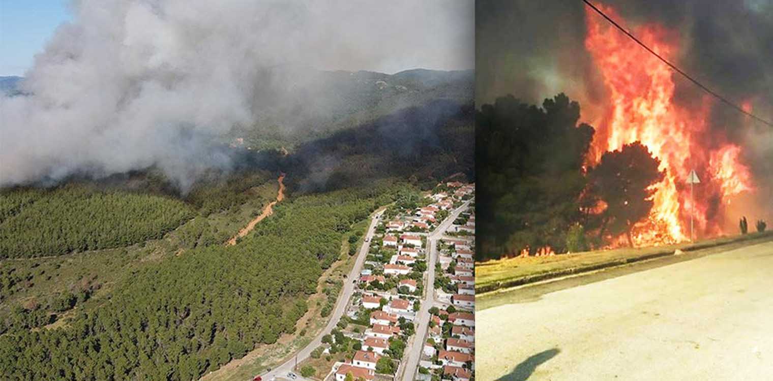 Φωτιά στις Σάπες Ροδόπης - Εκκενώθηκε οικισμός