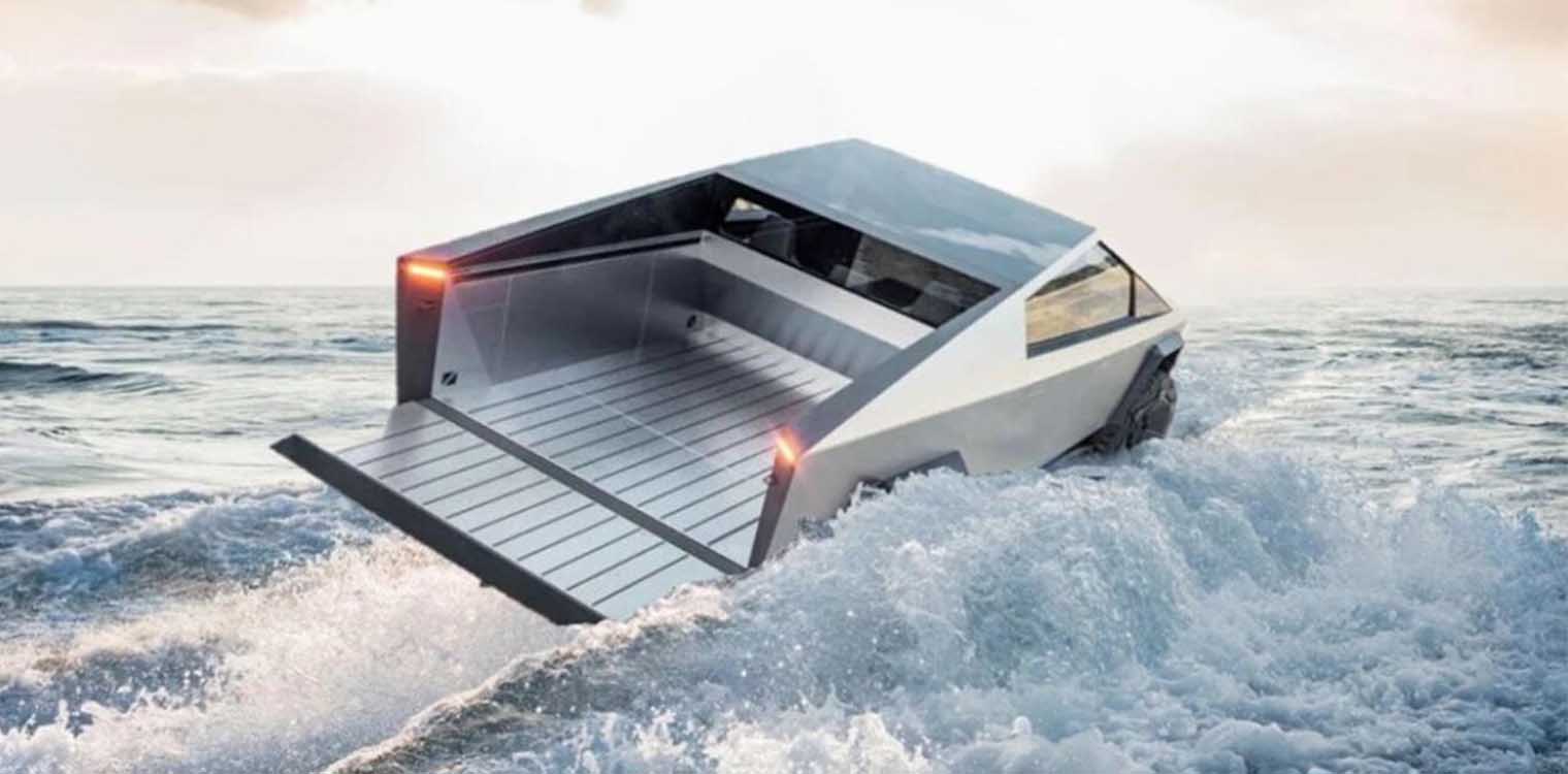 Υποψίες πως το Tesla Cybertruck θα είναι αμφίβιο