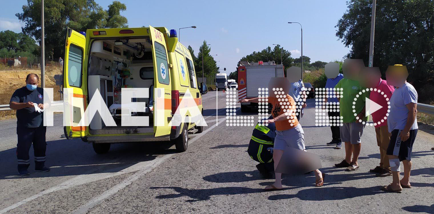Βάρδα: Πολύ σοβαρό τροχαίο στην Πατρών - Πύργου σε σύγκρουση "παπάκι" με αυτοκίνητο - Παππούς και εγγονός οι τραυματίες (photos)
