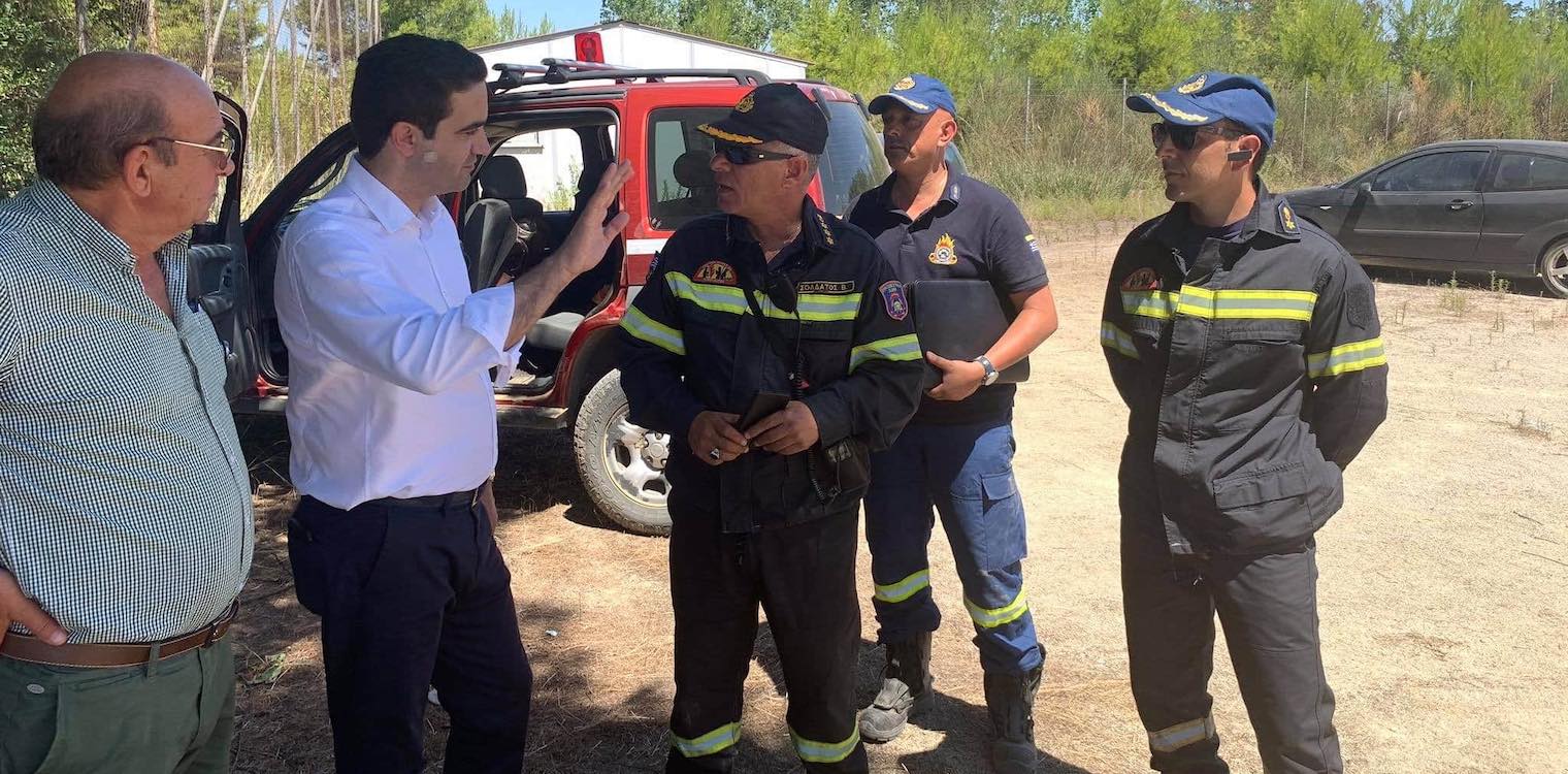 Αυτοψία Κατρίνη στις περιοχές που κάηκαν