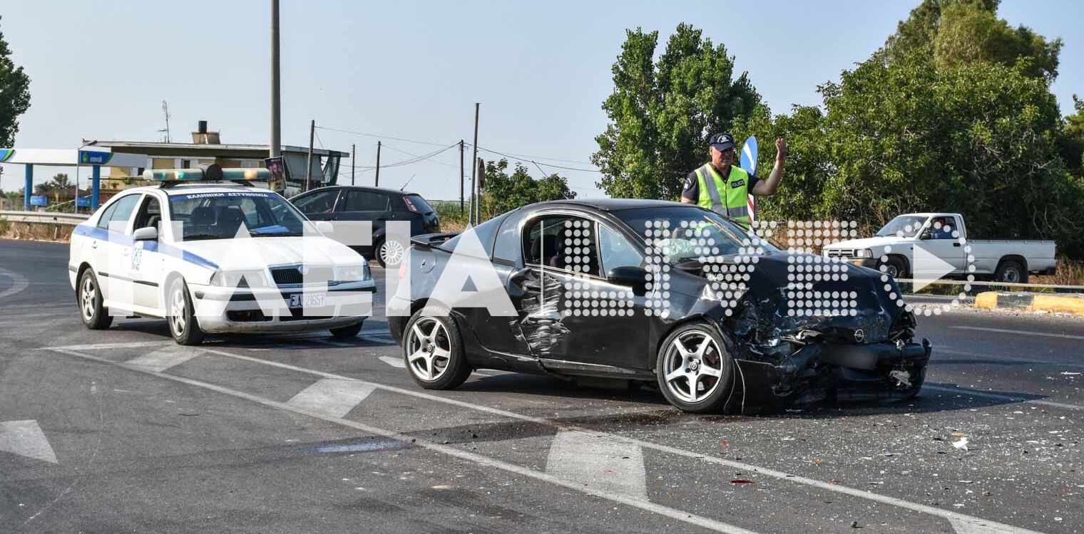 Γαστούνη: Δύο ελαφρά τραυματίες σε τροχαίο στην Ε.Ο. Πατρών - Πύργου