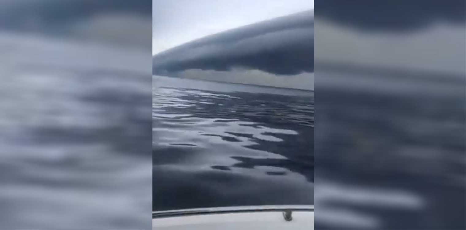 Βίντεο: Δείτε το εντυπωσιακό «Shelf cloud» πάνω από τη θάλασσα στο Κέιπ Κοντ