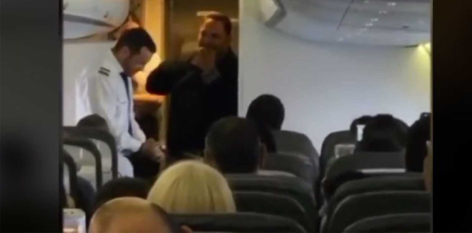 Βίντεο: Ο Στέλιος Διονυσίου κάνει... πρόγραμμα σε αεροπλάνο για Κύπρο!