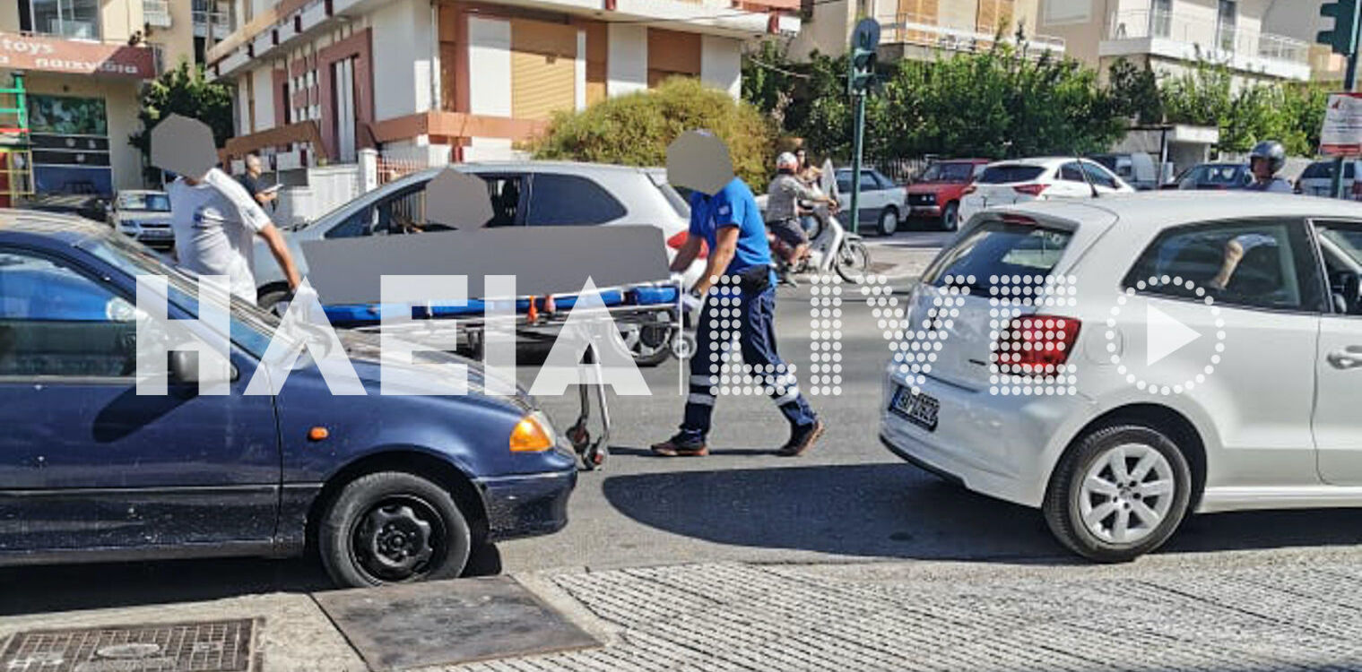 Πύργος: Μια ελαφρά τραυματίας σε καραμπόλα στην οδό Ρήγα Φεραίου