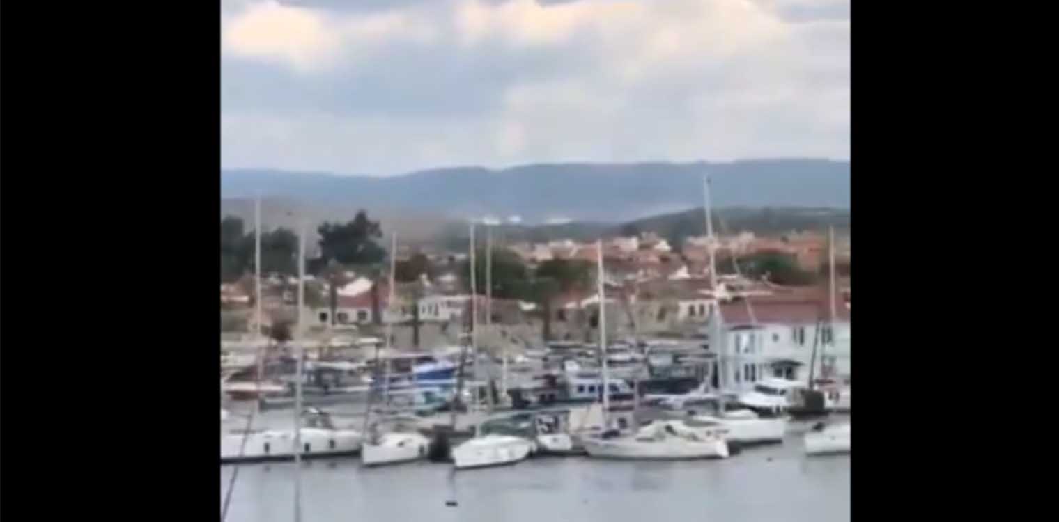 Σεισμός στην Τουρκία: Τσουνάμι παρέσυρε ιστιοπλοϊκά στη Σμύρνη (βίντεο)