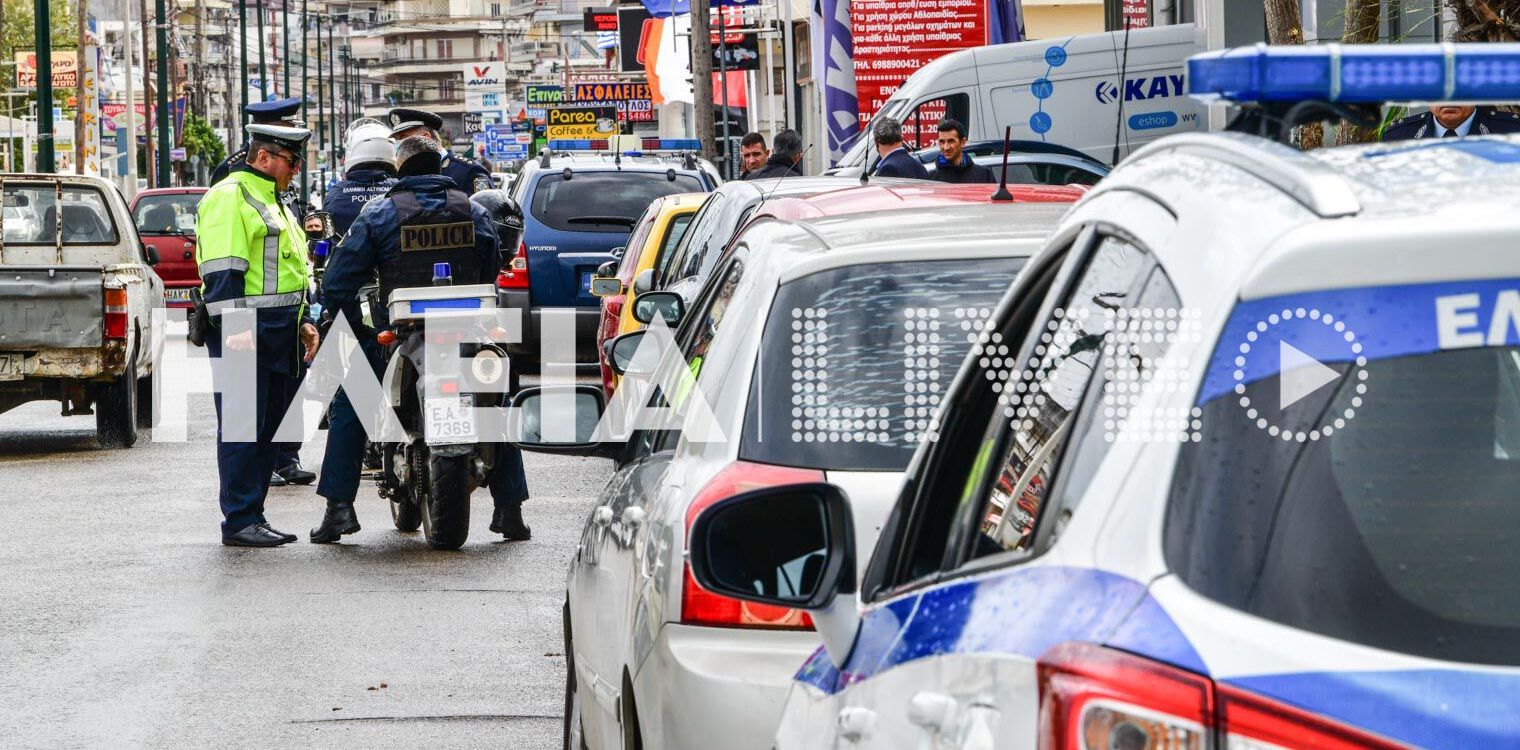Πύργος: Μπλόκο της ΕΛ.ΑΣ. σε μηχανοκίνητη πορεία με ελληνικές σημαίες (photos &amp; video)