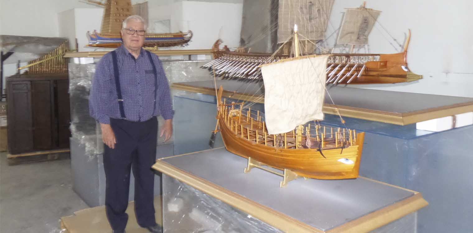 Θεσσαλονίκη: Η ναυπηγική ιστορία της Ελλάδας, μέσα από διακόσια ομοιώματα πλοίων, κατασκευής χομπίστα μικροναυπηγού