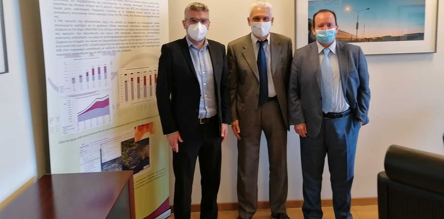 Συνάντηση Ζαΐμη με τον πρόεδρο της Ρυθμιστικής Αρχής Ενέργειας για το Φυσικό Αέριο