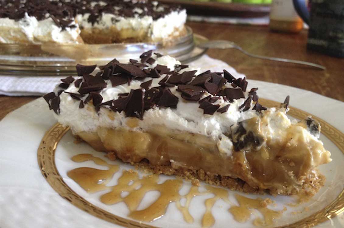 Banoffee pie (γλυκό ψυγείου μπανόφι)
