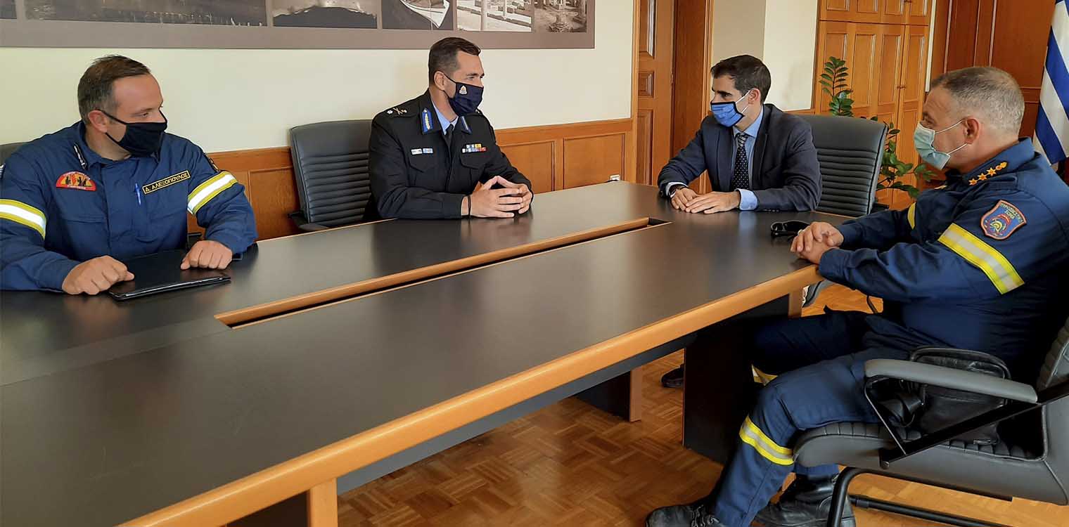 Συνάντηση Γιαννόπουλου με Περιφερειακό Διοικητή ΠΥ Δυτ. Ελλάδας