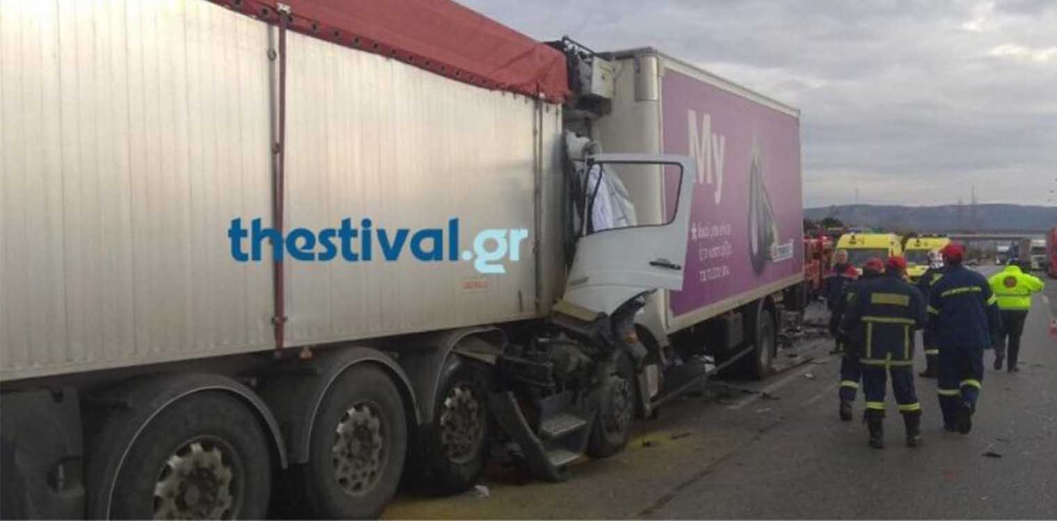Θεσσαλονίκη: Νεκρός 54χρονος οδηγός φορτηγού σε τροχαίο