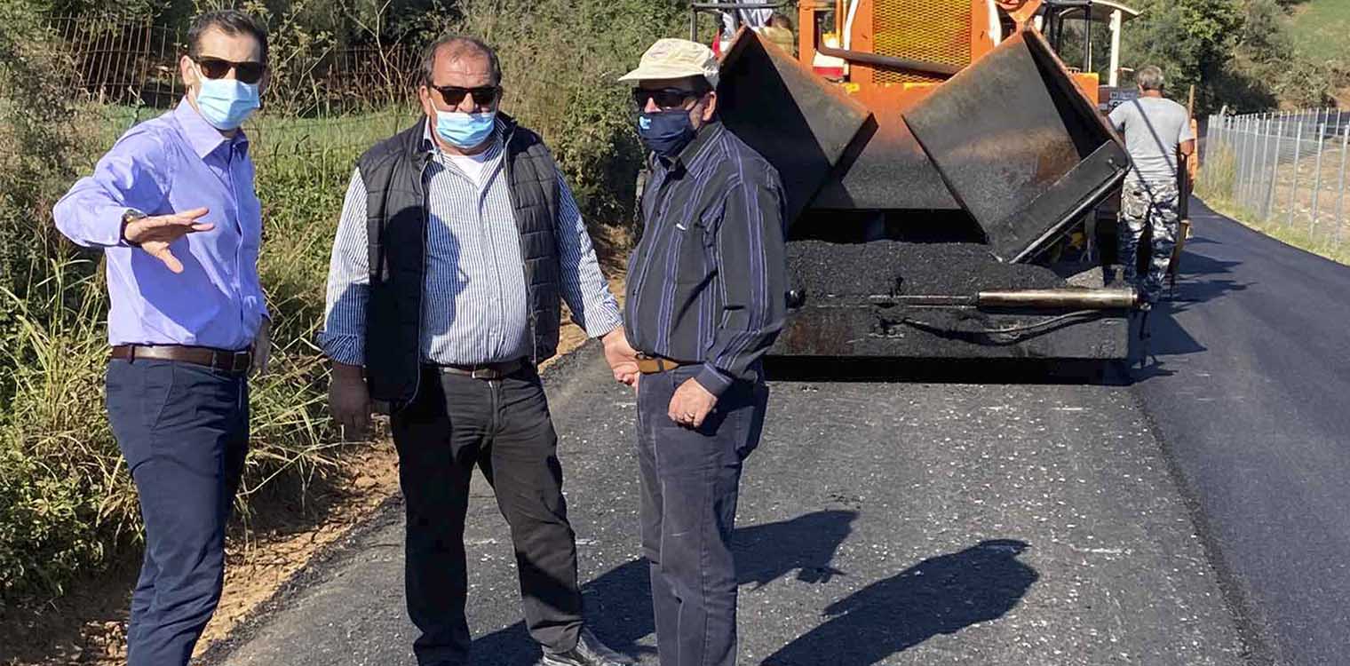 Ενημέρωση Γιαννόπουλου για το έργο συντήρησης του Επαρχιακού Ο.Δ στα Άσπρα Σπίτια