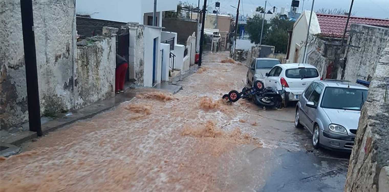 Κακοκαιρία: Σε κατάσταση έκτακτης ανάγκης κηρύχθηκε η περιφέρεια Ρεθύμνου