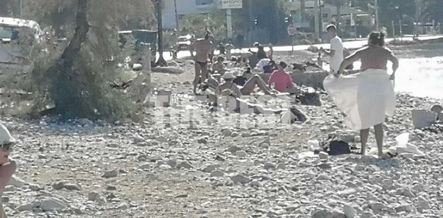 Πάτρα: Για μπάνιο στην Πλάζ στα μέσα Νοεμβρίου και εν μέσω lockdown