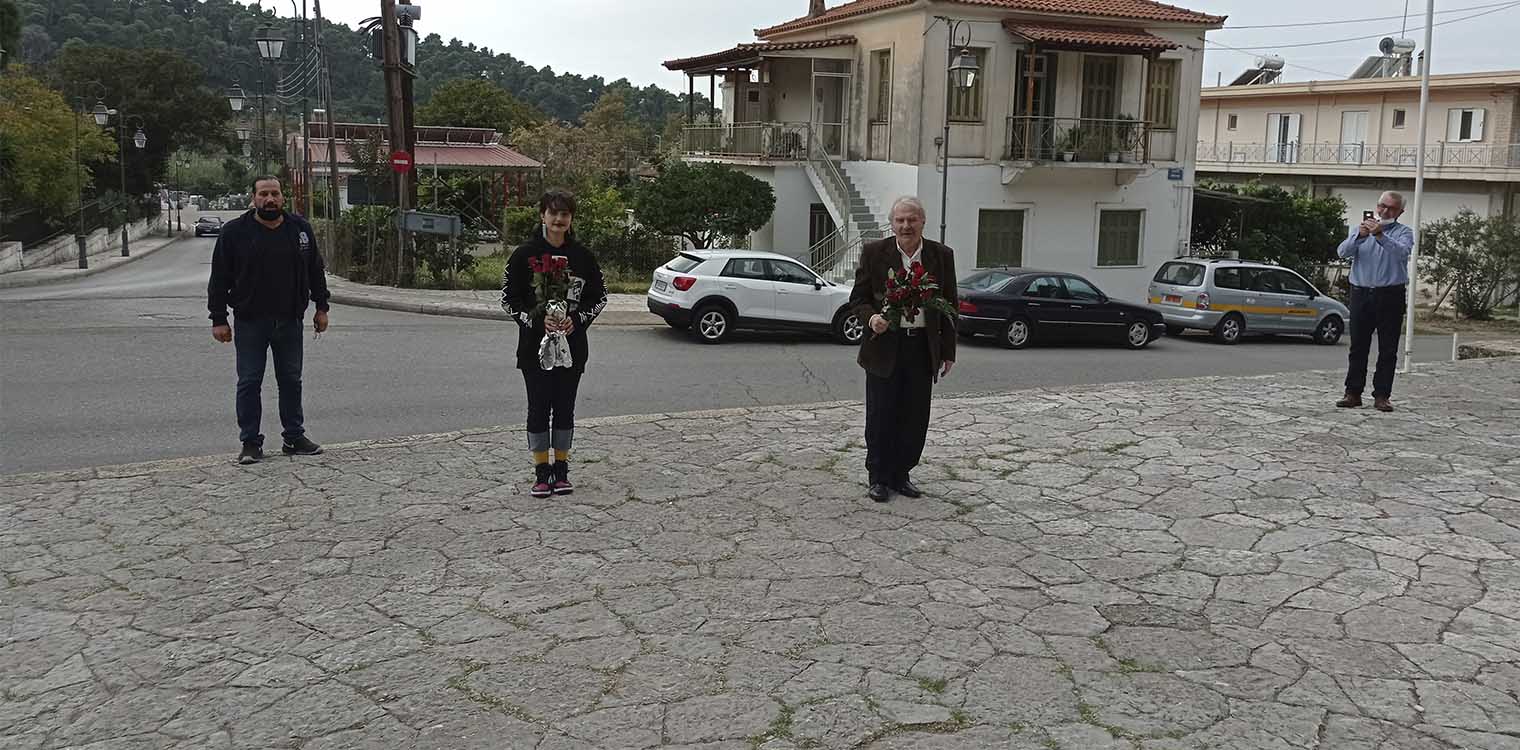 Δήμος Ανδρίτσαινας-Κρεστένων: Κατάθεση στεφάνων προς τιμήν των αγωνιστών του Πολυτεχνείου