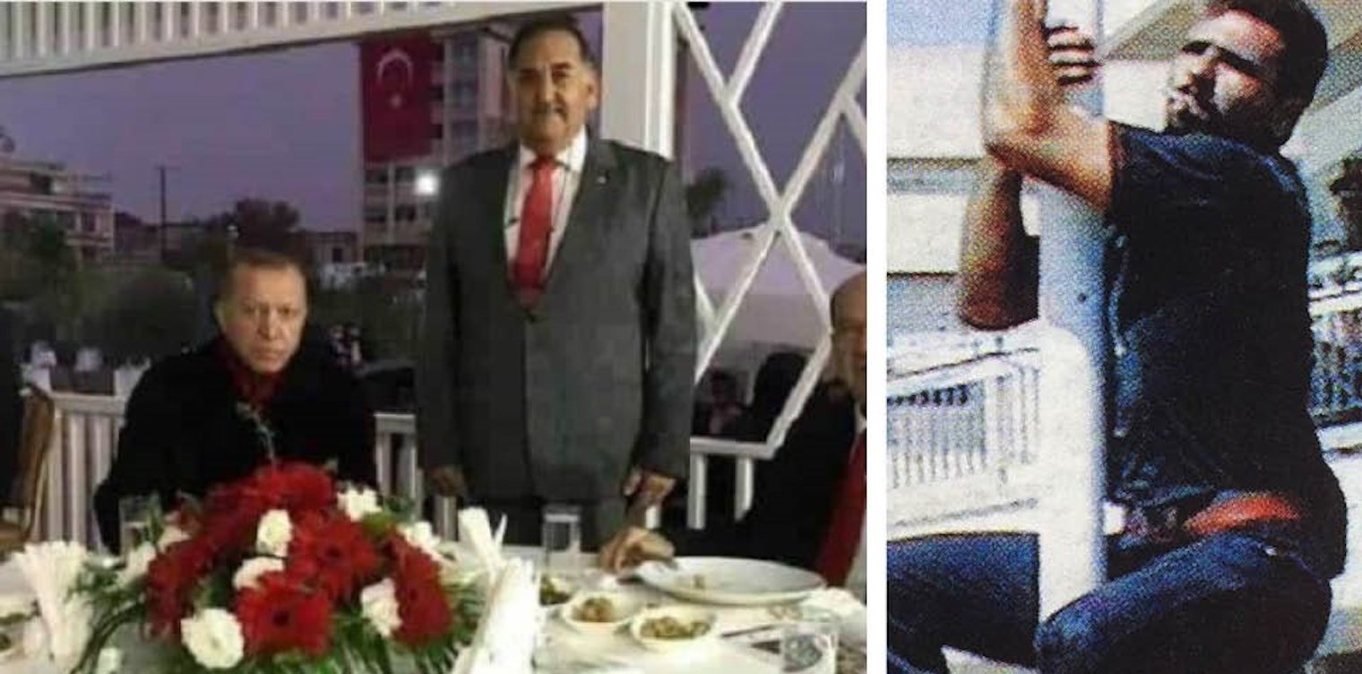 Ο καταζητούμενος φονιάς του ήρωα Σολωμού στον τόπο του εγκλήματος, δίπλα στον Ερντογάν