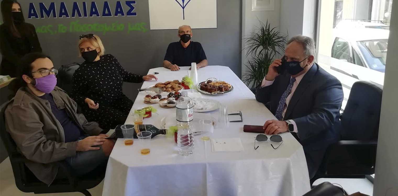 Ευχές με μέτρα προστασίας δέχτηκε ο Αν. Παπαδάκος για την ονομαστική του εορτή