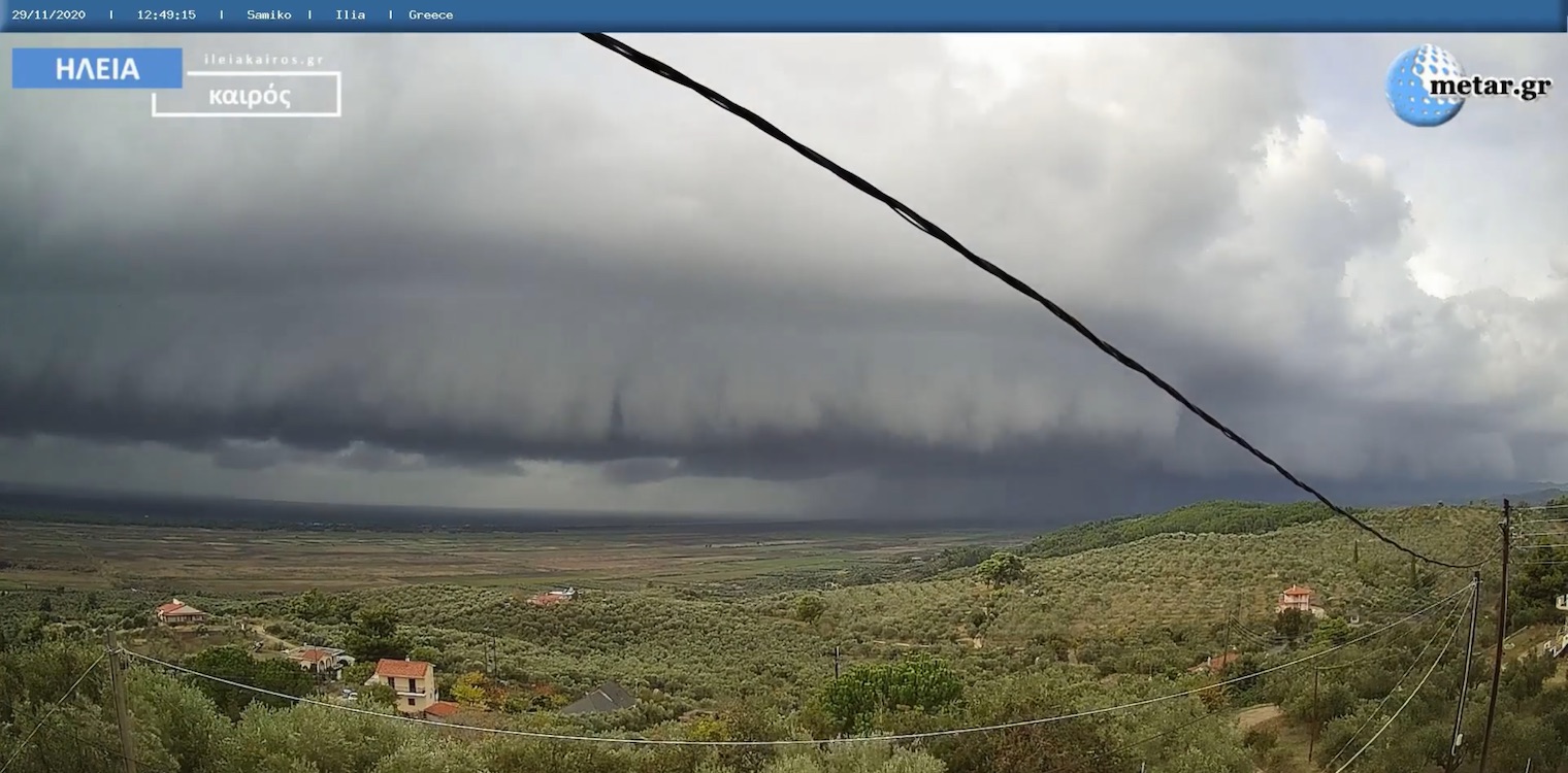 Ηλεία: Εντυπωσιακό timelapse video από shelf cloud στο Σαμικό