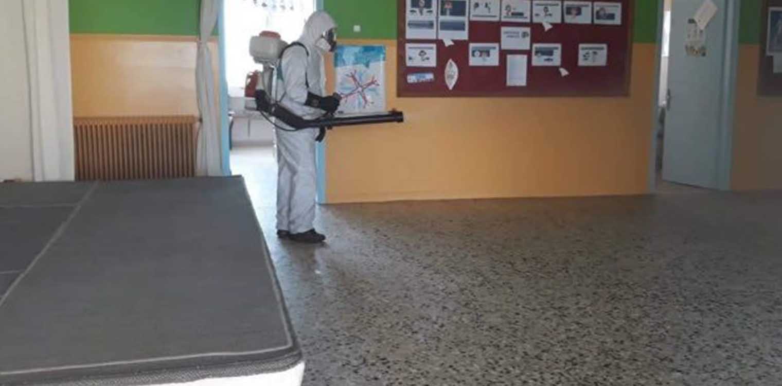 Δήμος Πύργου: Απολύμανση στο Δημοτικό σχολείο Σκουροχωρίου