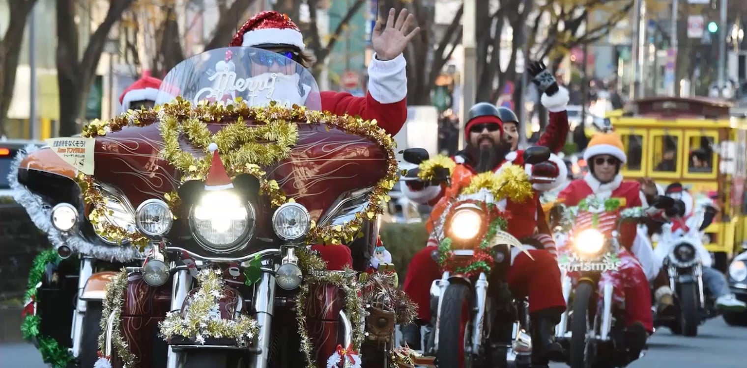 Τόκιο: Άγιοι Βασίληδες παρελαύνουν με Harley Davidson κατά της παιδικής κακοποίησης