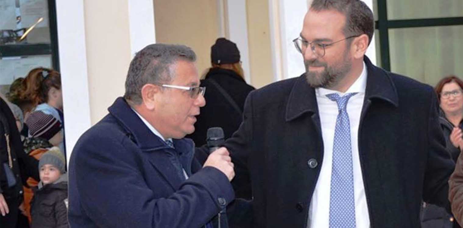 Ο Δήμαρχος Πηνειού Αν. Μαρίνος συγχαίρει τον Περιφερειάρχη Ν. Φαρμάκη