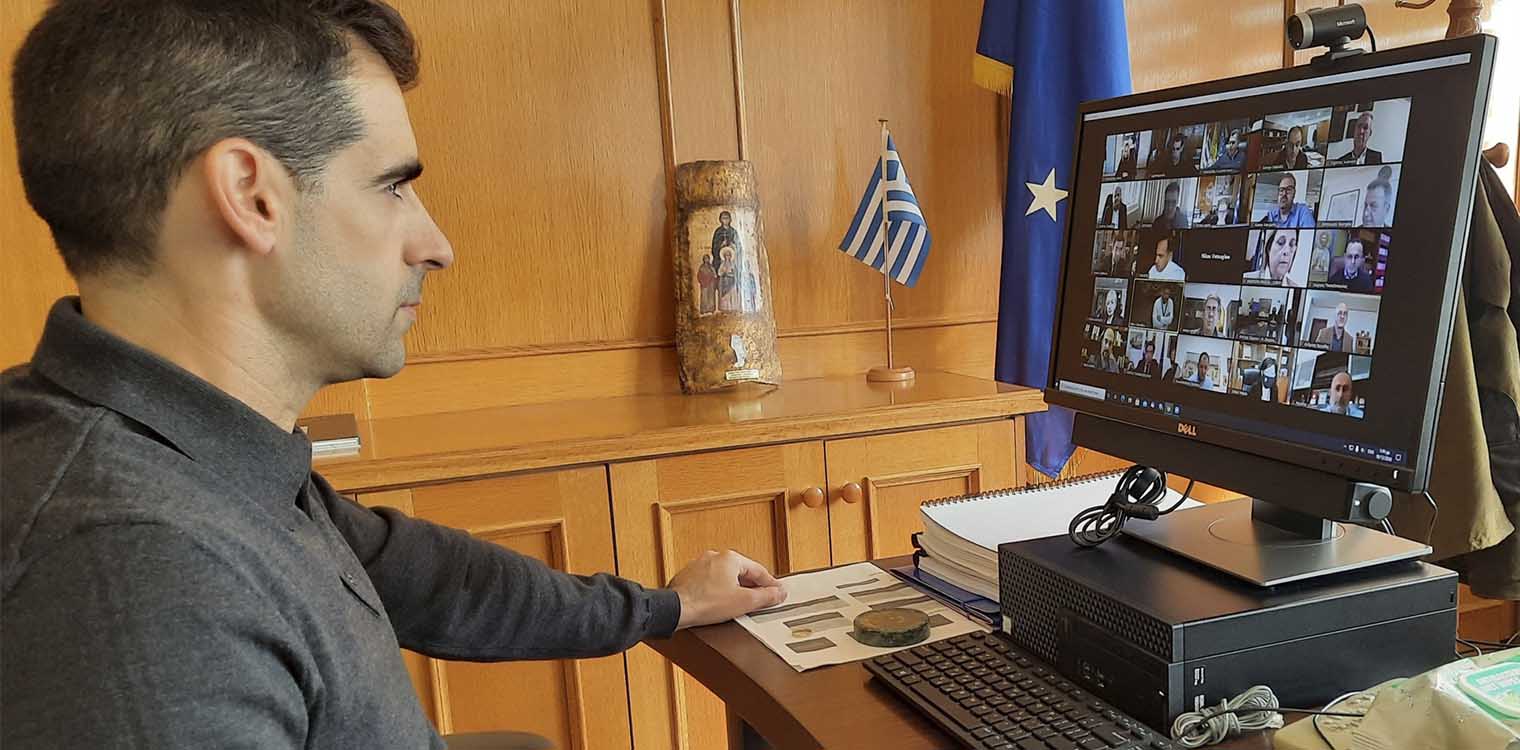 Συμμετοχή Γιαννόπουλου σε τηλεδιάσκεψη, υπό τον Υφυπουργό Πολ. Προστασίας Ν.Χαρδαλιά