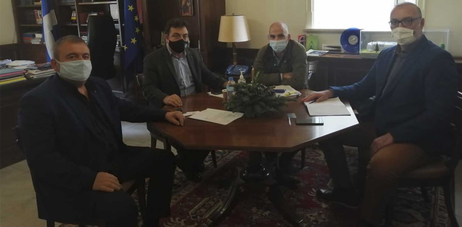 Συνάντηση Αντωνακόπουλου με τον Πρόεδρο του ΕΒΕ Δυτ. Ελλάδας Γ. Παππά