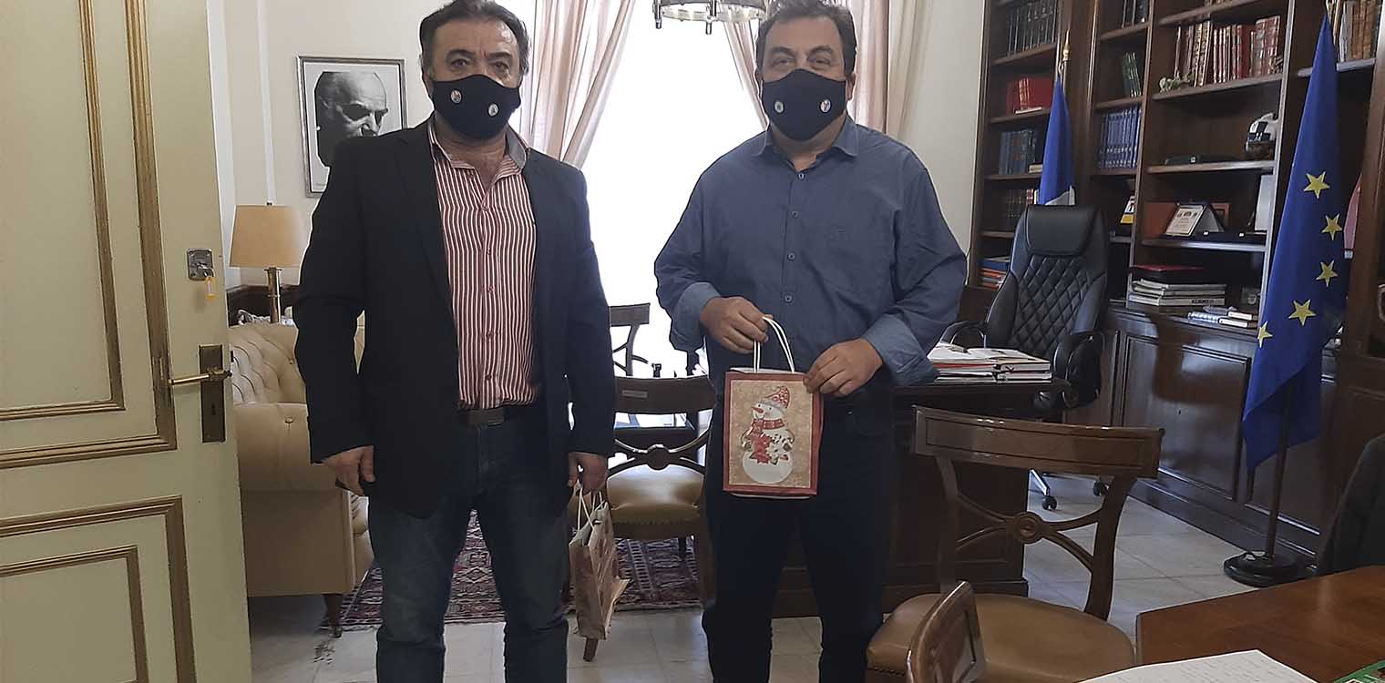 Εθιμοτυπική επίσκεψη Γαρύφαλλου σε Αντωνακόπουλου
