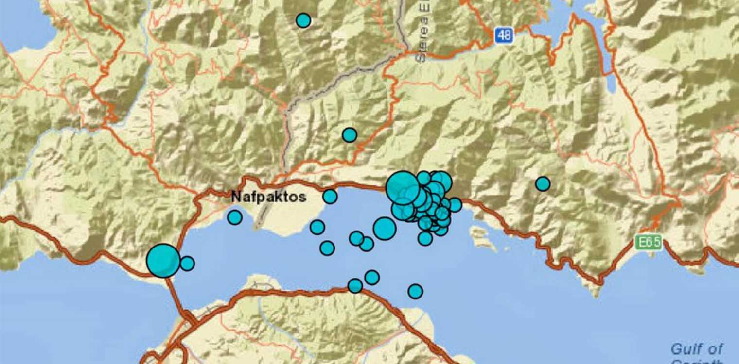 «Χορεύει» το τελευταίο 24ωρο η Ναύπακτος - Πάνω από 50 δονήσεις έχουν καταγραφεί
